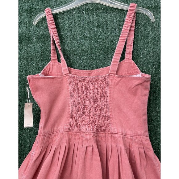 Beautiful Nomad Dress Denim Pink Stretch Straps Zipper Size 2XL Knee - Picture 12 of 14